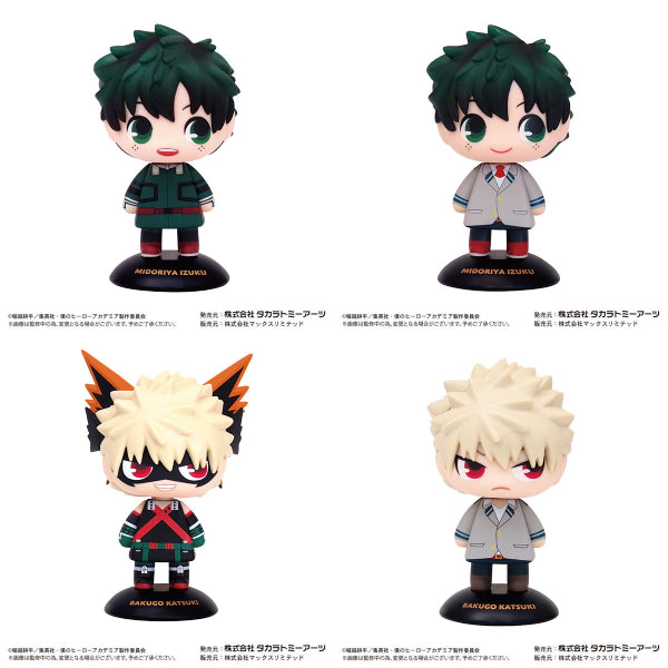 My Hero Academia Yura Yura Head 我的英雄學院 (Izuku Midoriya / Izuku Midoriya (uniform) / Katsuki Bakugo / Katsuki Bakugo (uniform))