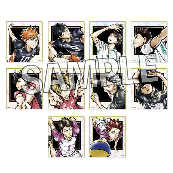 Haikyuu!! Trading Hologram Shikishi BOX1 (set of 10) 排球少年 色紙