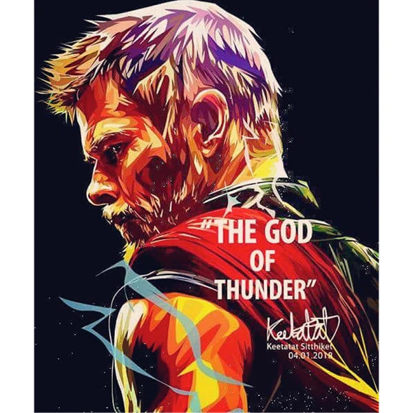 Pop Art Wall Decoration Drawing (Thor III)