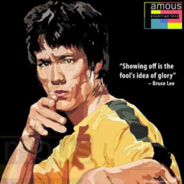 Pop Art Wall Decoration Drawing (Bruce Lee - Black) 李小龍