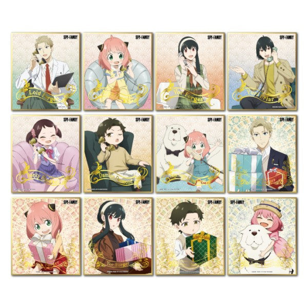 SPY×FAMILY Visual Shikishi Collection 2 (set of 12) 間諜家家酒 間諜過家家 安妮亞 Anya アーニャ 色紙