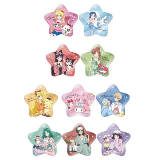 Pretty Guardian Sailor Moon Series x Sanrio Characters Kirakira Star Can Badge Collection (set of 10) 美少女戰士 襟章