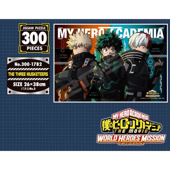 My Hero Academia THE MOVIE World Heroes Mission Jigsaw Puzzle [THE THREE MUSKETEERS] 300-1782