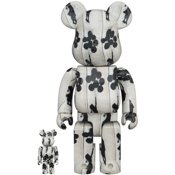 BE@RBRICK Flying Balloons Girl 100％ & 400％ Set