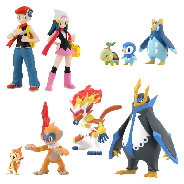POKEMON SCALE WORLD SINNOH REGION SET W/O GUM (set of 6)