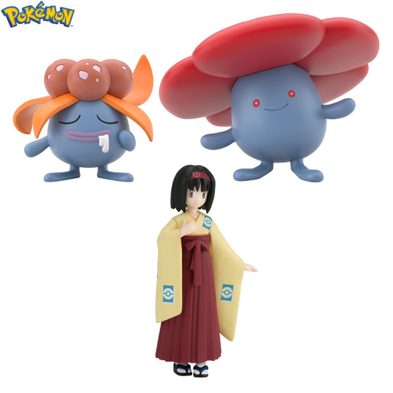 POKÉMON SCALE WORLD KANTO REGION ERIKA & GLOOM & VILEPLUME W/O GUM 寵物小精靈 寶可夢 關都地區