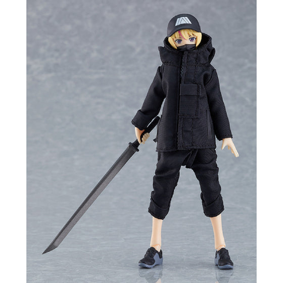 Figma 524 Yuki with Techwear Outfit