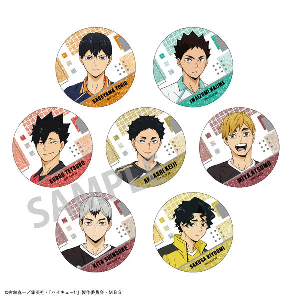 Haikyuu!! Trading Glitter Tin Badge B (set of 7) 排球少年 襟章
