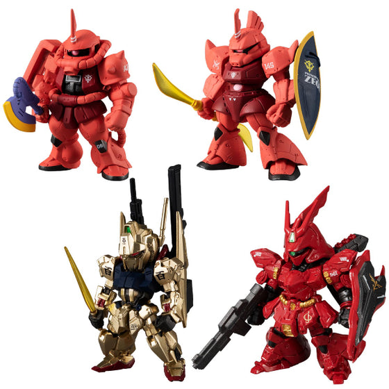 FW GUNDAM CONVERGE: CORE A TRACK OF RED COMET (Set of 4)