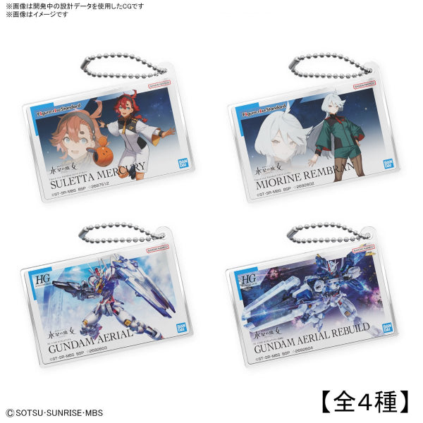 GUNPLA PACKAGE ART ACRYLIC BALL CHAIN MOBILE SUIT GUNDAM THE WITCH FROM MERCURY (set of 4) 機動戰士 高達 水星的魔女 鎖匙扣 吊飾 掛飾