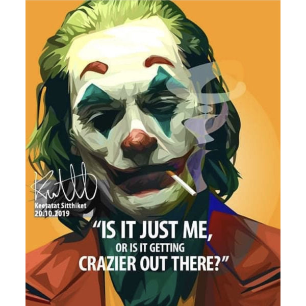 Pop Art Wall Decoration Drawing (The Joker - Is it just me)