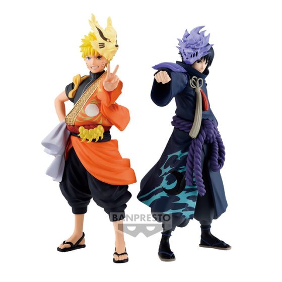 NARUTO SHIPPUDEN FIGURE ANIMATION 20TH ANNIVERSARY COSTUME (Uzumaki Naruto / Uchiha Sasuke) 火影忍者 疾風傳 渦卷鳴門 漩渦鳴人 內輪佐助 宇智波佐助