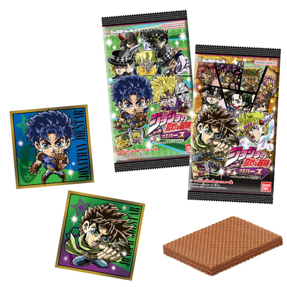 JOJO’S BIZARRE ADVENTURE DEFORMER SEAL WAFERS PHANTOM BLOOD / BATTLE TENDENCY (box of 20 packs) JOJO的奇妙冒險 威化