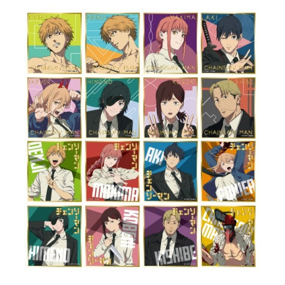 Chainsaw Man Visual Colored Paper Collection (box of 16 packs) 鏈鋸人 電鋸人 淀治 電次 帕瓦 早川秋 瑪奇瑪 真紀真 姫野 小紅 岸邊 色紙