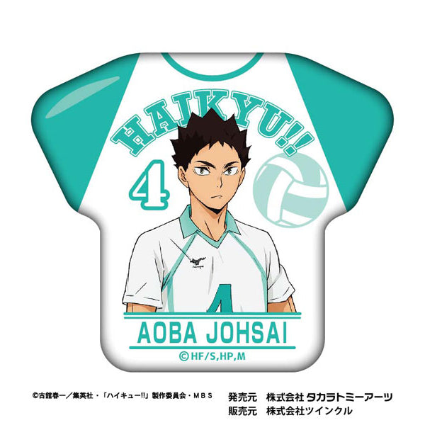 Haikyuu!! CollegeTaste T-shirt Tin Badge (9 variants) 排球少年 襟章