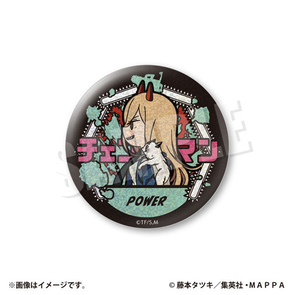 VETCOLO Chainsaw Man Glitter Can badge (8 variants) 鏈鋸人 電鋸人 淀治 電次 帕瓦 早川秋 姬野 瑪奇瑪 真紀真 小紅