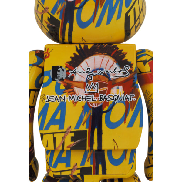 BE@RBRICK Andy Warhol × JEAN-MICHEL BASQUIAT #3 1000％