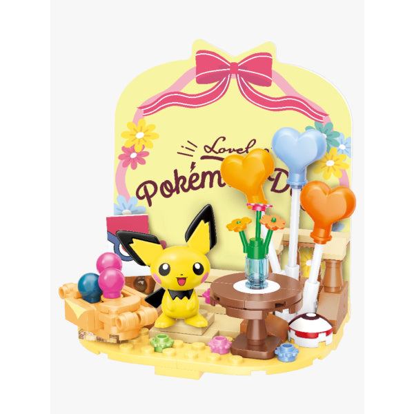 Qman - Pokemon Ribbon series (Pikachu / Pichu / Eevee) 寵物小精靈 寶可夢 比卡超 比超 伊貝 積木