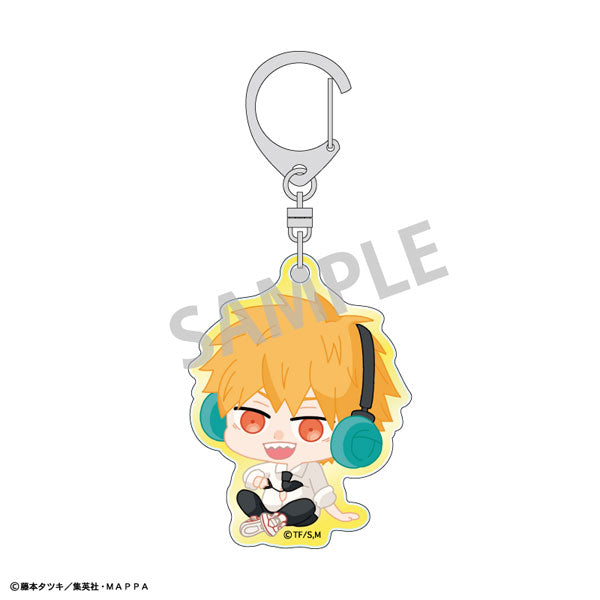 Chainsaw Man Acrylic Key Ring Enjoy Music (Set of 9) 鏈鋸人 電鋸人 淀治 電次 帕瓦 早川秋 姬野 瑪奇瑪 真紀真 小紅