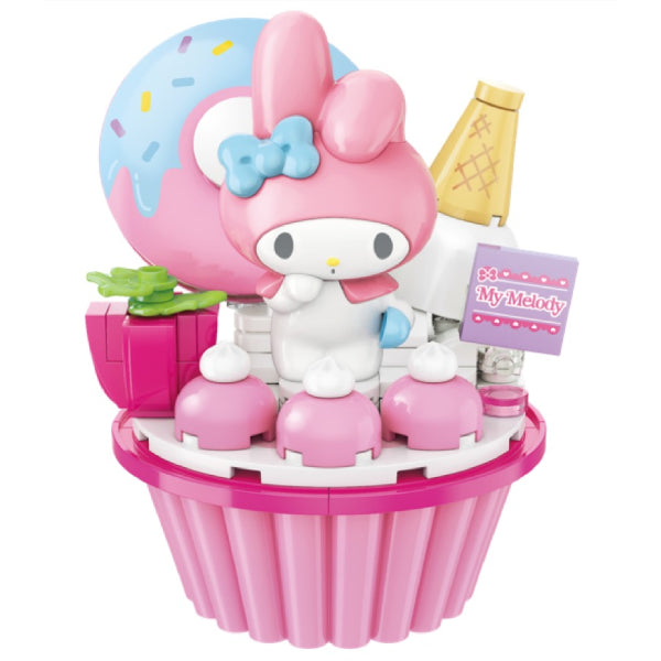 Qman Sanrio Cupcake Building Block (Hello Kitty / My Melody / Cinnamoroll / Pompompurin / Kuromi) 積木 肉桂狗 布甸狗 可羅米