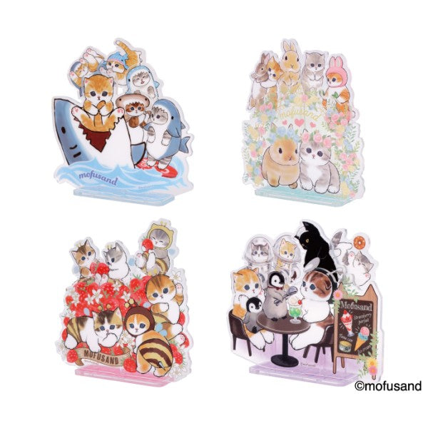 mofusand 2WAY Pikkuriru Stand (Samenyan / Usanyan / Hachinyan / Nyanko Sweets)