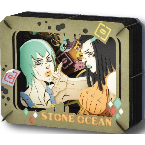 PT-297 PAPER THEATER "JoJo's Bizarre Adventure Stone Ocean" - 艾梅斯羅斯提羅 E Costello & Who F JoJo的奇妙冒險 石之海 Ermes Costello F‧F Foo Fighters 紙劇場