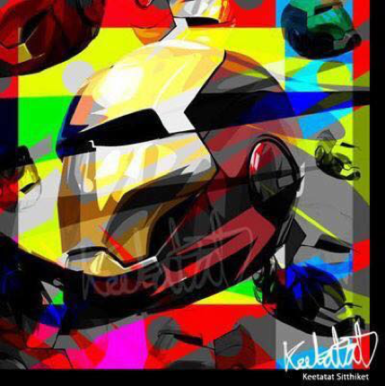 Drawing (Iron Man - Black)_Art_Arteria - Up-Next