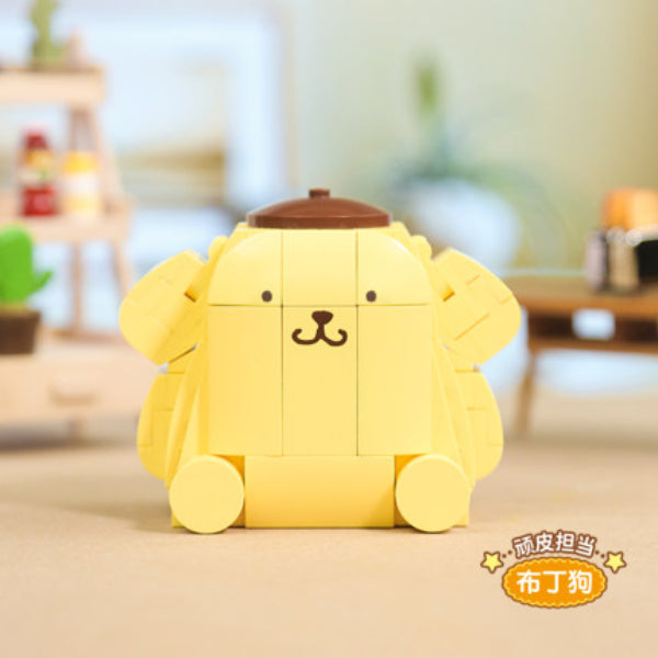 Qman Sanrio (Hello Kitty / Melody / Pompompurin / Kuromi) 積木 可羅米 布甸狗