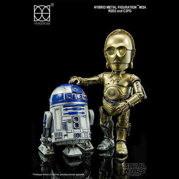 HMF#024 C-3PO and R2-D2_Mini Figure_Herocross - Up-Next