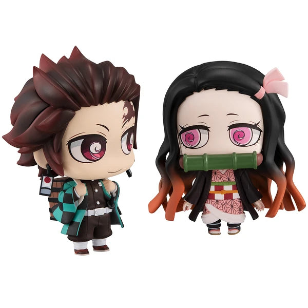 Chimi Mega Buddy Series! Demon Slayer : Tanjiro Kamado & Nezuko Kamado Close Siblings Set (Resale)