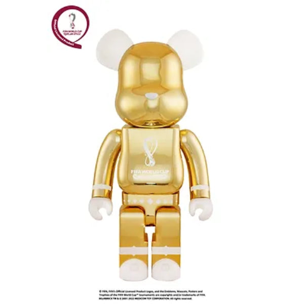 BE@RBRICK OFFICIAL LICENSED PRODUCT OF FIFA WORLD CUP QATAR 2022 GOLD (100% & 400% / 1000%) 世界盃 足球