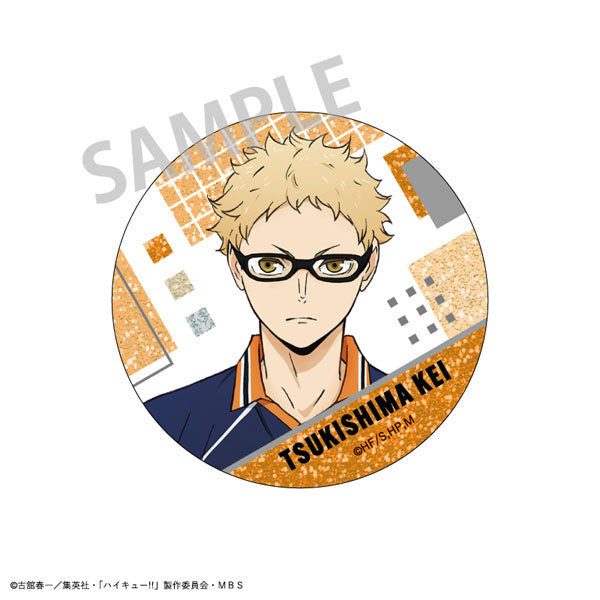Haikyuu!! Trading Glitter Tin Badge A (set of 7) 排球少年 襟章