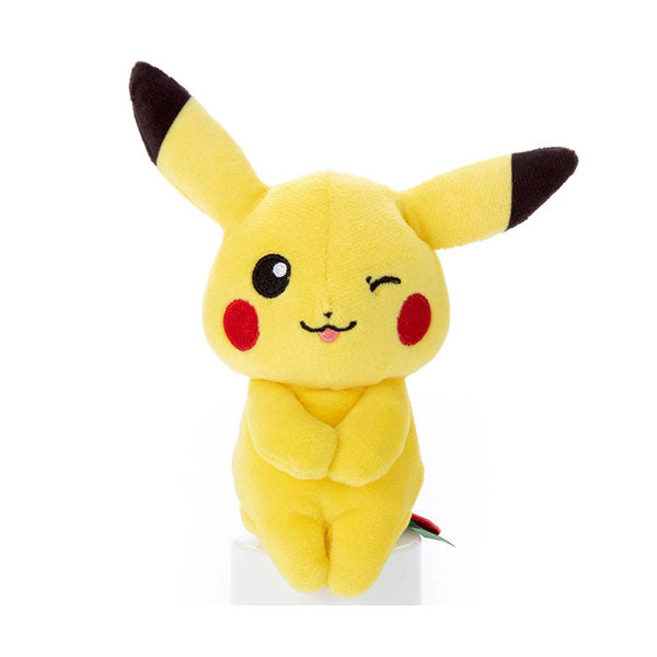 Pikachu Chokkorisan Wink Pokemon mini Plush Doll Sitting