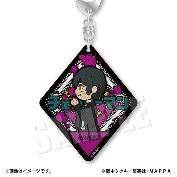 VETCOLO Chainsaw Man Glitter Acrylic Keychain (8 variants) 鏈鋸人 電鋸人 淀治 電次 帕瓦 早川秋 姬野 瑪奇瑪 真紀真 小紅