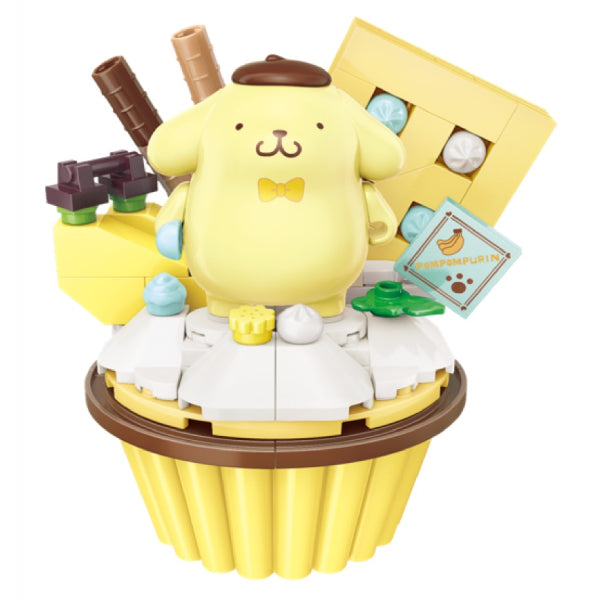 Qman Sanrio Cupcake Building Block (Hello Kitty / My Melody / Cinnamoroll / Pompompurin / Kuromi) 積木 肉桂狗 布甸狗 可羅米