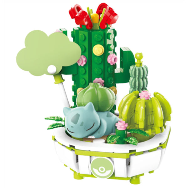 Qman Pokemon Bonsai Building Block (Pikachu / Charmander / Squirtle / Bulbasaur / Jigglypuff) 積木 寵物小精靈 寶可夢 比卡超 小火龍 車里龜 奇異種子 波波球 盆栽