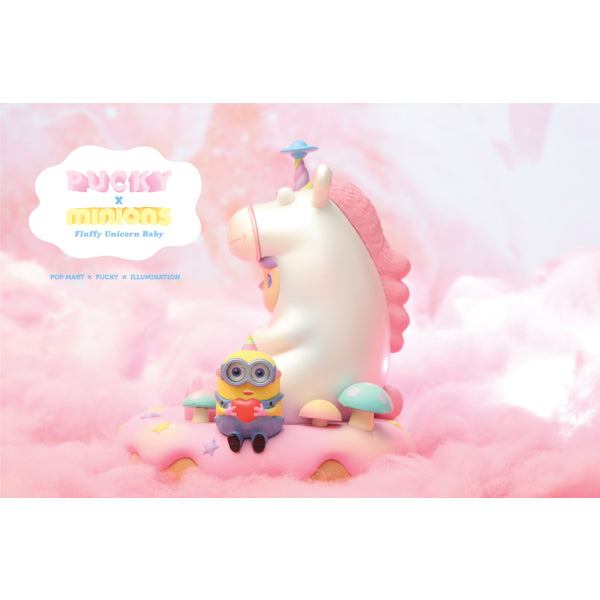 Pop Mart - Fluffy Unicorn Baby Pucky x Minions Figure (14.3cm)