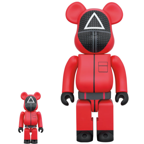 BE@RBRICK SQUID GAME (Squid Game) GUARD (100% & 400%) (○ / △ / □) 魷魚遊戲