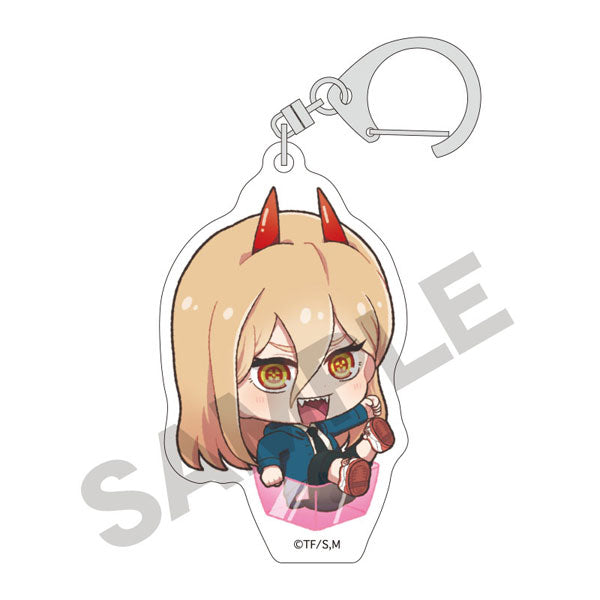 Chainsaw Man Trading Acrylic Key Ring Hakosupo (set of 8) 鏈鋸人 電鋸人 淀治 電次 波奇塔 帕瓦 早川秋 瑪奇瑪 真紀真 姫野 小紅 鎖匙扣 掛飾 吊飾