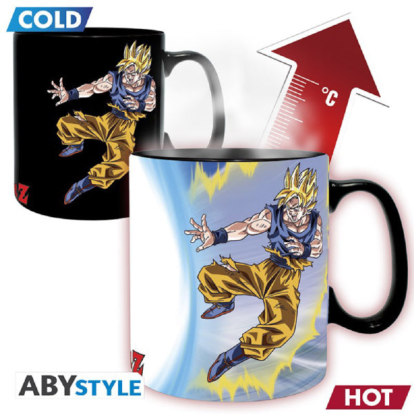 DRAGON BALL - Pck premium Large Glass +3D Keychain+Mug Heat Change 龍珠 gift set