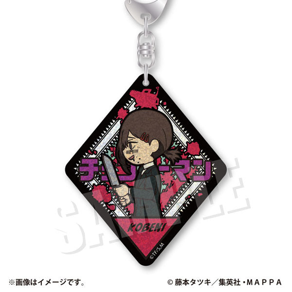 VETCOLO Chainsaw Man Glitter Acrylic Keychain (8 variants) 鏈鋸人 電鋸人 淀治 電次 帕瓦 早川秋 姬野 瑪奇瑪 真紀真 小紅