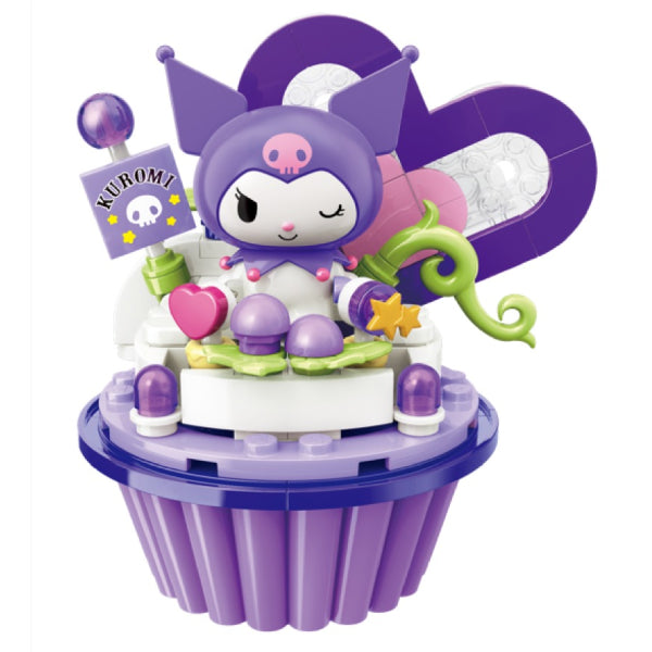 Qman Sanrio Cupcake Building Block (Hello Kitty / My Melody / Cinnamoroll / Pompompurin / Kuromi) 積木 肉桂狗 布甸狗 可羅米