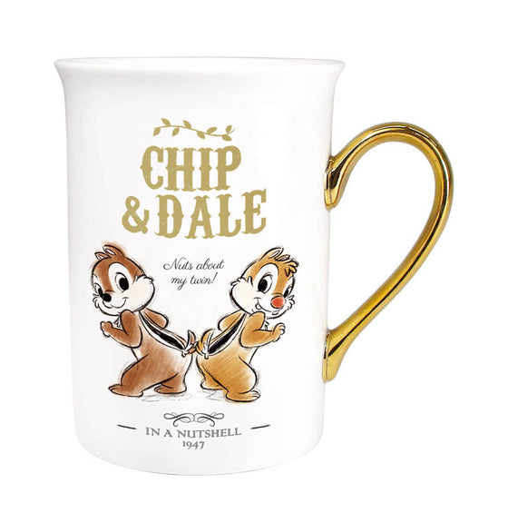 Disney Gold Mug Elegant Tea Coffee Cup Chip & Dale 2018 A/W | Up-Next HK Online Store