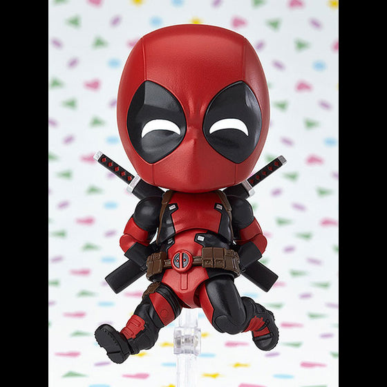 662 Nendoroid Marvel Deadpool Orechan Edition Action Figure Jump interchangeable Eyes Smiling