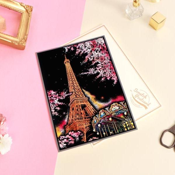 Scratch Postcard - Cherry Blossom 1Pc_Art, Fun :)_LAGO - Up-Next