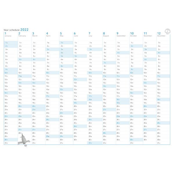 GHIBLI 2022 SCHEDULE DIARY (LARGE FORMAT) -  Laputa Castle in the Sky OLR-03