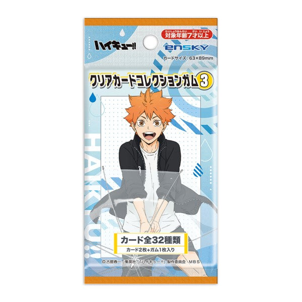 Anime "Haikyu!!" Clear Card Collection Gum 3 (box of 16 packs) -First-time production limited BOX purchase privilege included- 排球少年