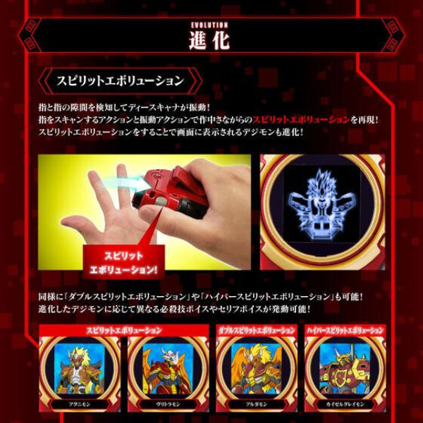 DIGIMON SUPER COMPLETE SELECTION ANIMATION D-SCANNER ULTIMATE RED ver. 數碼暴龍 無限地帶 暴龍機 數碼掃描器 神原拓也