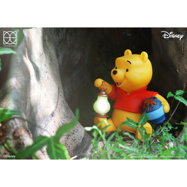 Herocross Disney HVS#026 12" Vinyl Winnie the Pooh with Lantern 小熊維尼