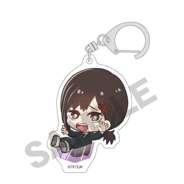Chainsaw Man Trading Acrylic Key Ring Hakosupo (set of 8) 鏈鋸人 電鋸人 淀治 電次 波奇塔 帕瓦 早川秋 瑪奇瑪 真紀真 姫野 小紅 鎖匙扣 掛飾 吊飾